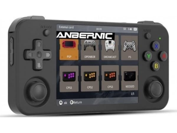 ANBERNIC RG 35xx H Bærbar RETRO spillkonsoll, svart