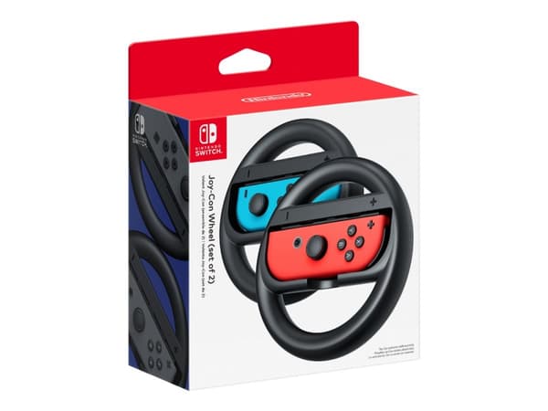 Nintendo Joy-Con Wheel - Rattfeste for spillkonsoll, spillkontroll - svart (en pakke 2) - for NINTENDO Joy-Con, Joy-Con (L), Joy-Con (L)/(R), Joy-Con