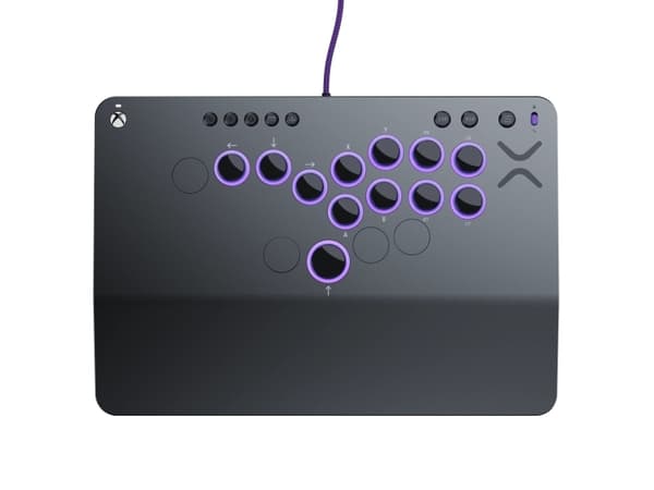 PDP Victrix Pro KO Leverless Fight Stick, Fightstick, PC, Xbox Series S, Xbox Series X, Macro button, Wired, USB, USB Type-C