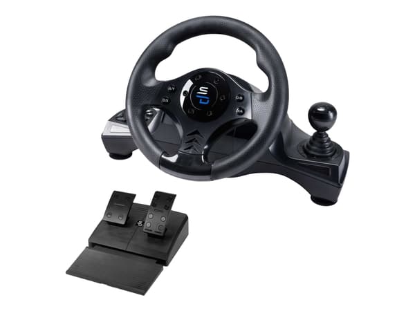 Superdrive GS750 Drive pro - Hjul, pedaler och växelspakuppsättning - kabelansluten - för PC, Microsoft Xbox One, Sony PlayStation 4, Microsoft Xbox