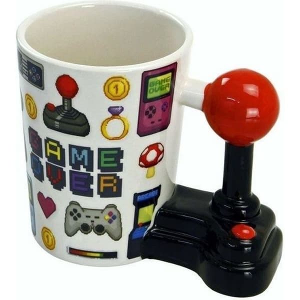 Mugg - Gamer - Joystick - Keramik - 400 ml - Inskription Game Over