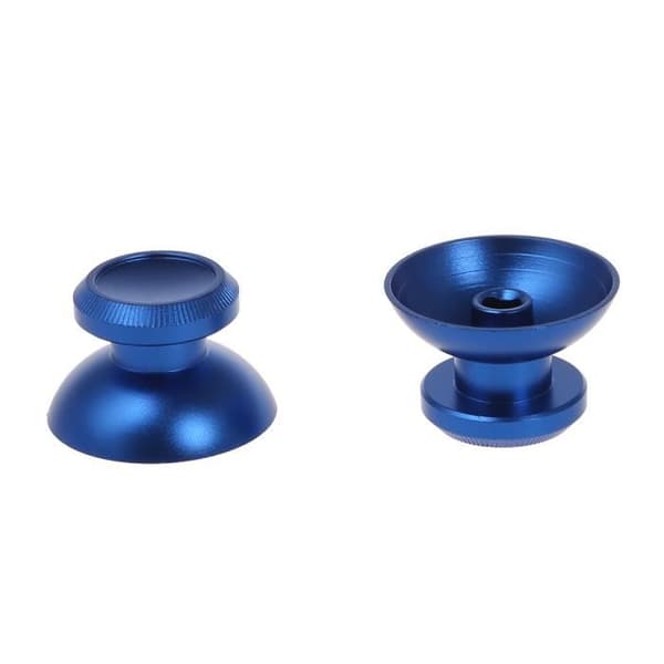 Anpassade analoga tumpinnar för Sony PS4 Dual Shock Controller Blue Metal Spelkonsoler Controller