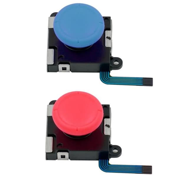 Analog Controller för Nintendo Switch Joy-Con Controller - Röd Keps