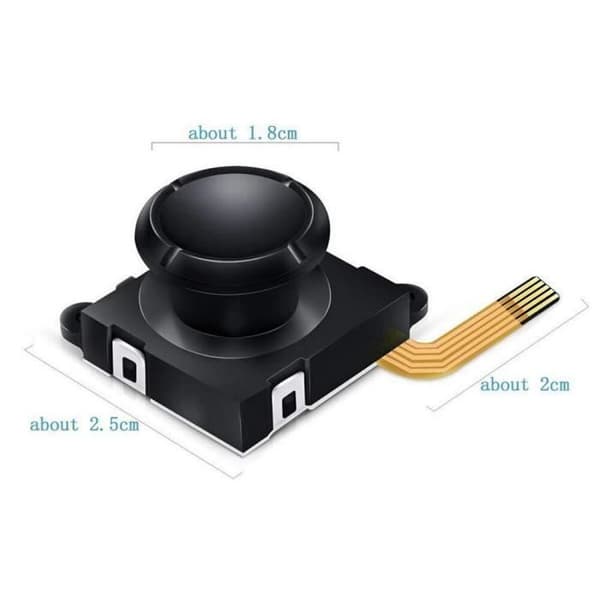 Joycon Repait Kit 3D Replacement Joystick för Nintendo Switch Repair Tool - Typ 3D joystick svart