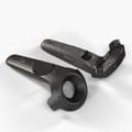 Miniatyrbild 4 av 4: Ett par HTC Vive-kontroller för officiella VR Virtual Reality-headset- USED