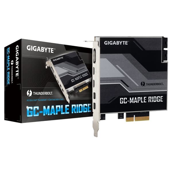 Gigabyte Thunderbolt-Adapter GC-MAPLE RIDGE (rev. 1.0) - PCIe 3.0 x4 - 2x Thunderbolt 4 - 2x Mini DP