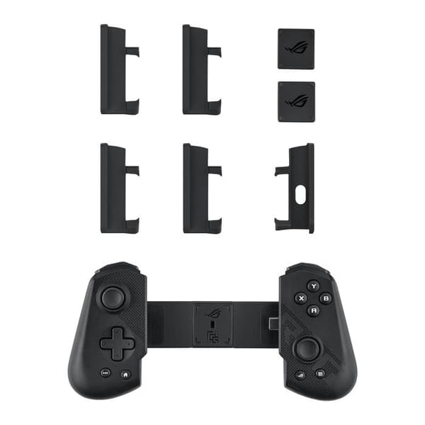 ASUS ROG Tessen Mobile Controller - hopfällbar design, programmerbara bakre paddlar i aluminium, ROG-knapp, mekaniska omkopplare, Joy