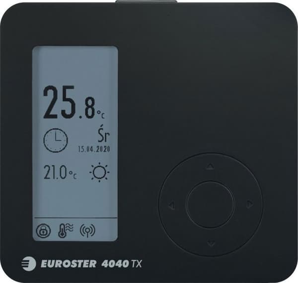 Euroster - EUE4040TXRXB - Trådlös kontroller E4040 TXRX, svart E4040TXRXB
