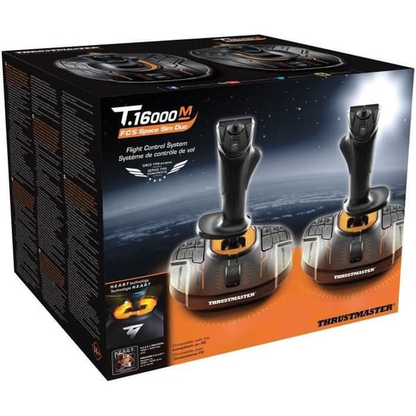 THRUSTMASTER Många av 2 joysticks HOTAS SPACE SIM DUO STICK - PC T16000M