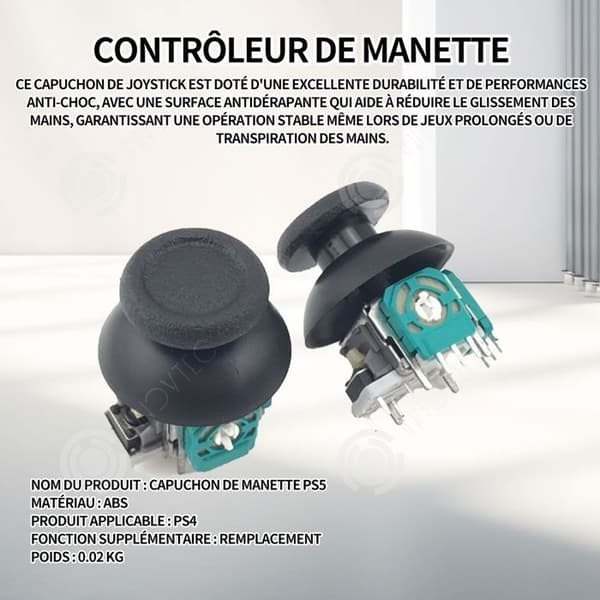 INN Joystick 3D för vikt 20g controller gamepad modul sensor gamepad joystick controller ersättningsspel för PS5