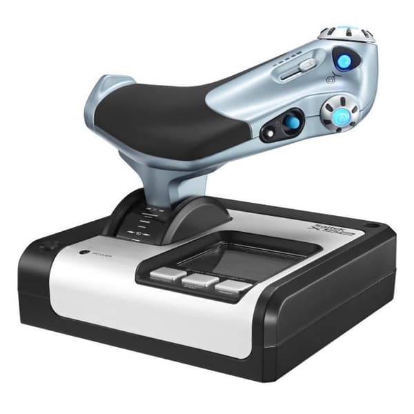 JOYSTICK SAITEK från LOGITECH X52 flygkontrollsystem