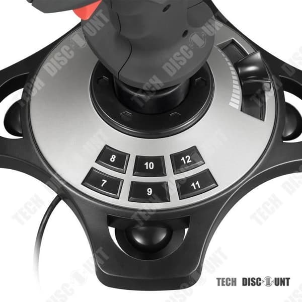 TD® joystick spelkontroll flygsimulator simulering flygplan kontroll pro luftstrid cockpit pilotentusiaster usb realistisk exakt