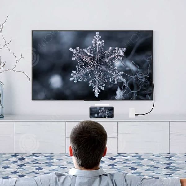 INN® Lämplig för Apple White trådbunden mobiltelefon Enhet med samma skärm iPhone till HDMI Samma kraftledningskortläsare