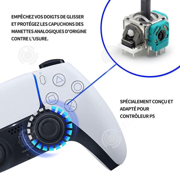 INN Joystick 3D för vikt 10g controller gamepad modul sensor gamepad joystick controller ersättningsspel för PS5