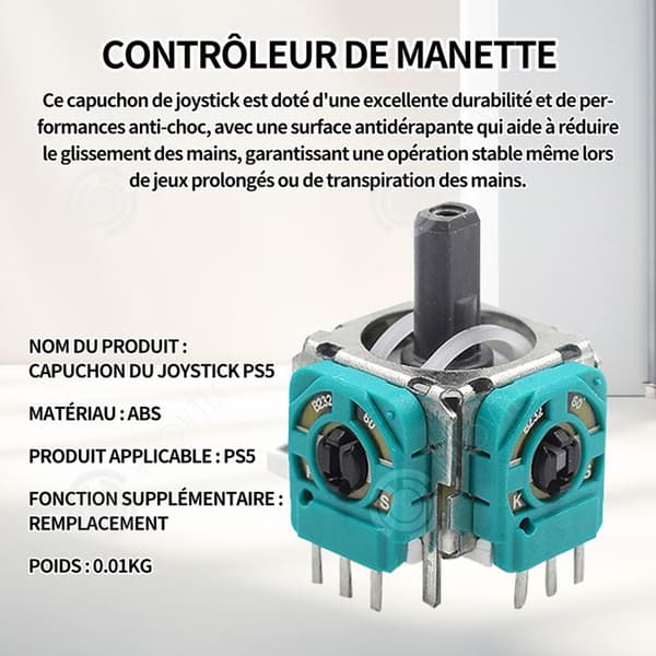 INN Joystick 3D för vikt 10g controller gamepad modul sensor gamepad joystick controller ersättningsspel för PS5