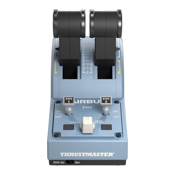 THRUSTMASTER Joystick TCA Officer Pack Airbus Edition: Ergonomisk kopia av Airbus Mini-stick och Quadrant