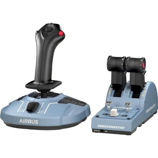 THRUSTMASTER Joystick TCA Officer Pack Airbus Edition: Ergonomisk kopia av Airbus Mini-stick och Quadrant