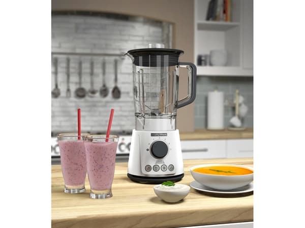 Morphy Richards 403040, Pöydällä pidettävä tehosekoitin, 2,1 L, Syke-toiminto, Jäänmurskaus, 600 W, Valkoinen
