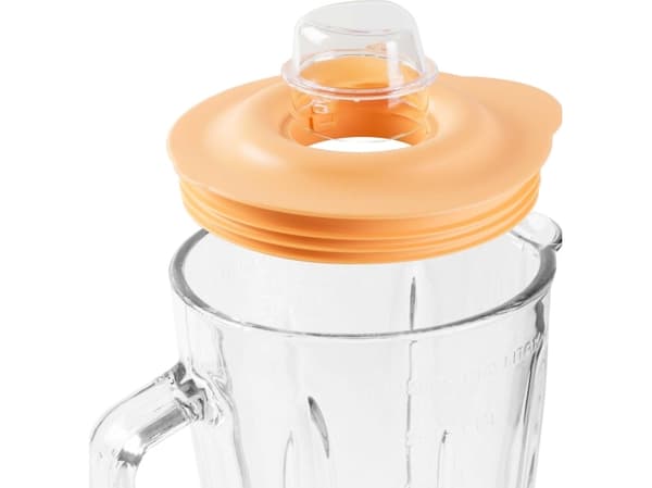 Sencor SBL 4370, Bänkmixer, 1,5 l, Pulsfunktion, Iskrossning, 500 W, Orange, Vit