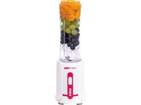 Noveen SB220 Amarant, Bord juicepresse, 0,6 l, Isknusing, 300 W, Hvit, Rød