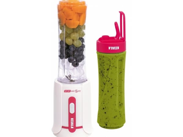 Noveen SB220 Amarant, Bord juicepresse, 0,6 l, Isknusing, 300 W, Hvit, Rød