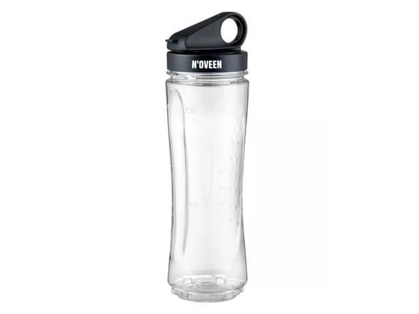 Noveen SB2000, Sportmixer, 0,8 l, Pulsfunktion, Iskrossning, 500 W, Svart, Transparent