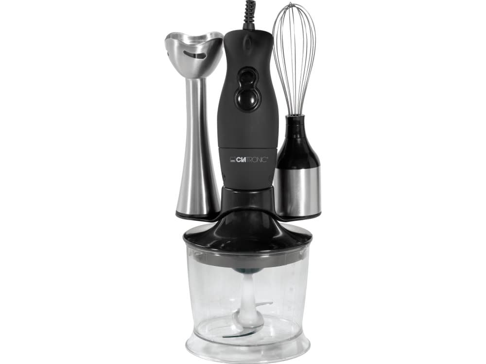 Clatronic SMS 3190, Stav Mikser, 0,5 l, 200 W, Svart, Gjennomsiktig