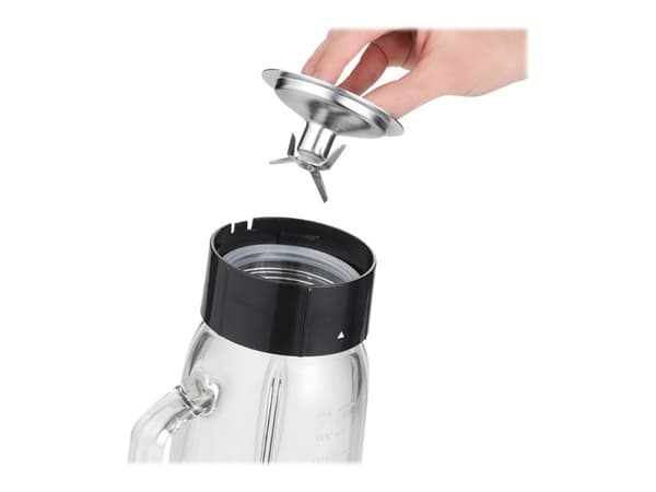 SEVERIN SM 3734 - Mikser - 1 liter - 500 W - børstet rustfritt stål / svart