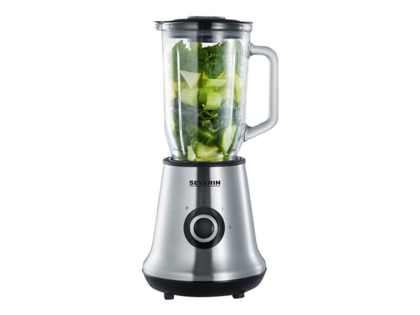 SEVERIN SM 3734 - Mikser - 1 liter - 500 W - børstet rustfritt stål / svart