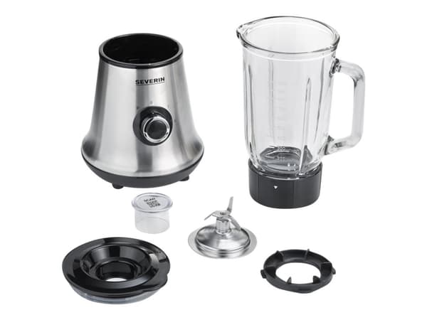 SEVERIN SM 3734 - Mikser - 1 liter - 500 W - børstet rustfritt stål / svart