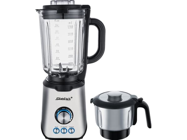 Steba MX 4 PLUS, Bord juicepresse, 1,75 l, Pulsfunksjon, Isknusing, 1200 W, Sort, Rustfritt stål