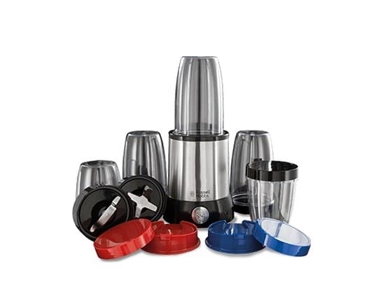 Russell Hobbs Nutri Boost, Pöydällä pidettävä tehosekoitin, 0,7 L, 700 W, Musta, Hopea