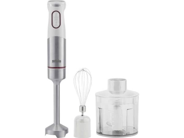 Silva Homeline SMS 6501 Stavmixer 700 W med mätbägare, visp vit, rostfritt stål