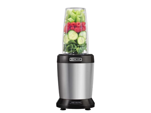 Sencor SNB 4302SS, Bänkmixer, 1 l, Pulsfunktion, 1,2 m, 1000 W, Rostfritt stål