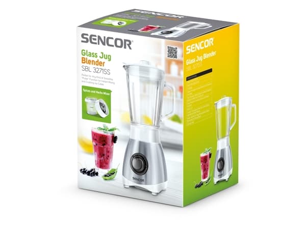 Sencor SBL 3271SS, Bord juicepresse, 0,8 l, Pulsfunksjon, Isknusing, 0,9 m, 250 W