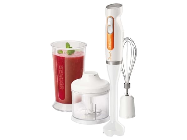 Sencor SHB 4260WH EUE3, Stavmixer, 600 W, Orange, Vit