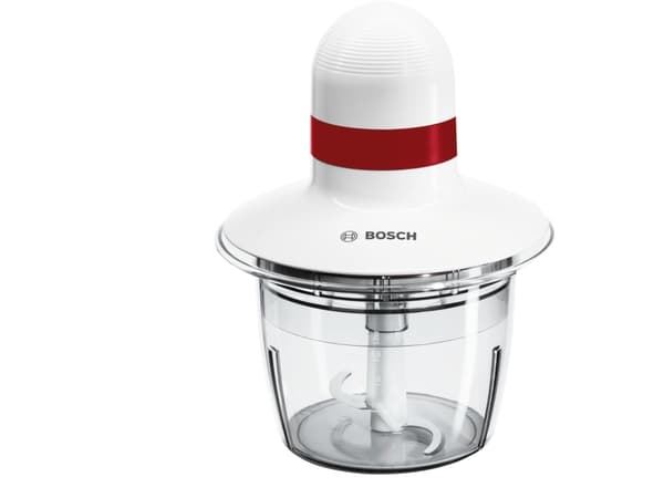 Bosch MMRP1000, 0,8 l, Röd, Transparent, Vit, Plast, Rostfritt stål, Knappar, CE, Eurasian, VDE