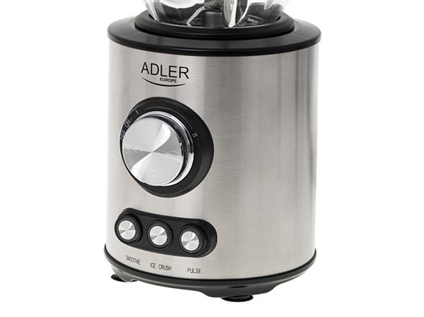 Adler AD 4078, Bänkmixer, Iskrossning, 1700 W, Svart, Rostfritt stål, Transparent