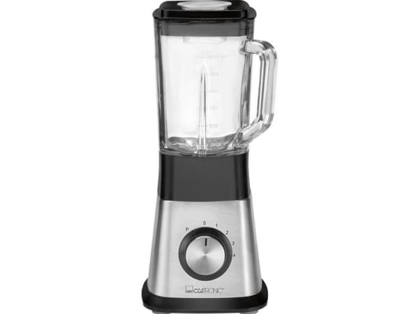 Clatronic UM 3644, Pöydällä pidettävä tehosekoitin, 1,5 L, 650 W, Musta, Hopea