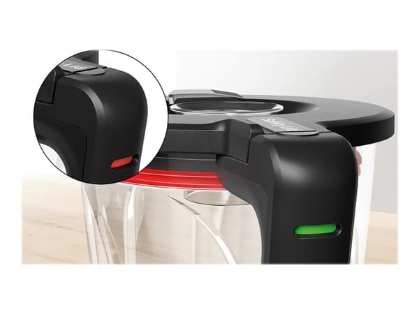 Bosch Serie 4 MMB6382M, Pöydällä pidettävä tehosekoitin, Jäänmurskaus, 1 m, 1200 W, Musta, Ruostumaton teräs
