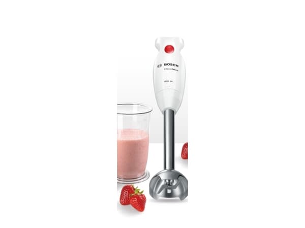 Bosch MSM24100, Nedsänkning blender, Rustfrit stål, Hvid, 1,2 m, Plast, Rustfrit stål, Plast, Rustfrit stål