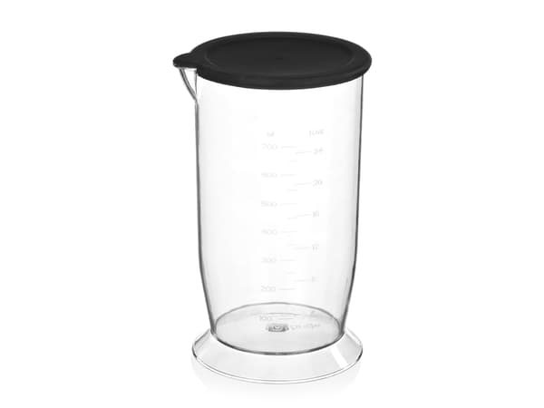 Tristar MX-4828, Upotettava sekoitin, 0,7 L, Jäänmurskaus, 1000 W, Musta, Ruostumaton teräs
