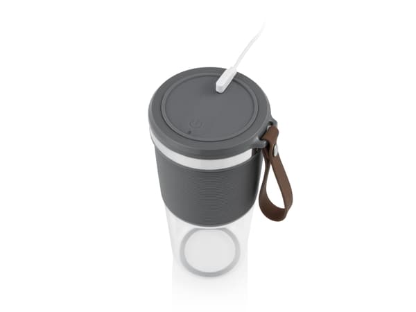 Tristar BL-4475, Sportsblender, 0,4 l, 50 W, Grå, Rustfritt stål, Gjennomsiktig