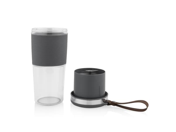 Tristar BL-4475, Sportsblender, 0,4 l, 50 W, Grå, Rustfritt stål, Gjennomsiktig
