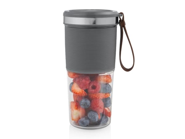 Tristar BL-4475, Sportsblender, 0,4 l, 50 W, Grå, Rustfritt stål, Gjennomsiktig