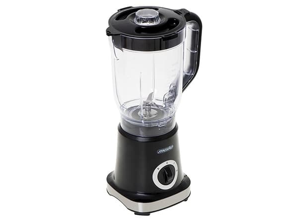 Mesko Home MS 4079b, Pöydällä pidettävä tehosekoitin, 1,8 L, Syke-toiminto, 500 W, Musta, Terästä, Läpinäkyvä