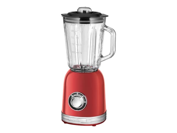 ProfiCook PC-UM 1195, Pöydällä pidettävä tehosekoitin, 1,5 L, Syke-toiminto, Jäänmurskaus, 800 W, Punainen