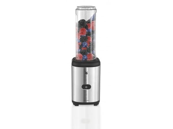 WMF KULT X Mix & Go, 600 ml, Fitness, Sort, Gjennomsiktig, Plast, Flippkork, Plast