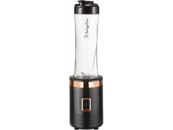 Berlinger Haus BH/9065, Pöydällä pidettävä tehosekoitin, 0,5 L, 250 W, Musta, Ruusukulta