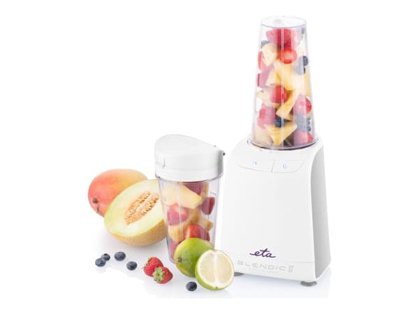 ETA Blender ETA ETA401190030 Blendic Team II Benkeplate, 1200 W, Krukkemateriale Plast, Krukkekapasitet 0,7 L, Knusing av is, Hvit